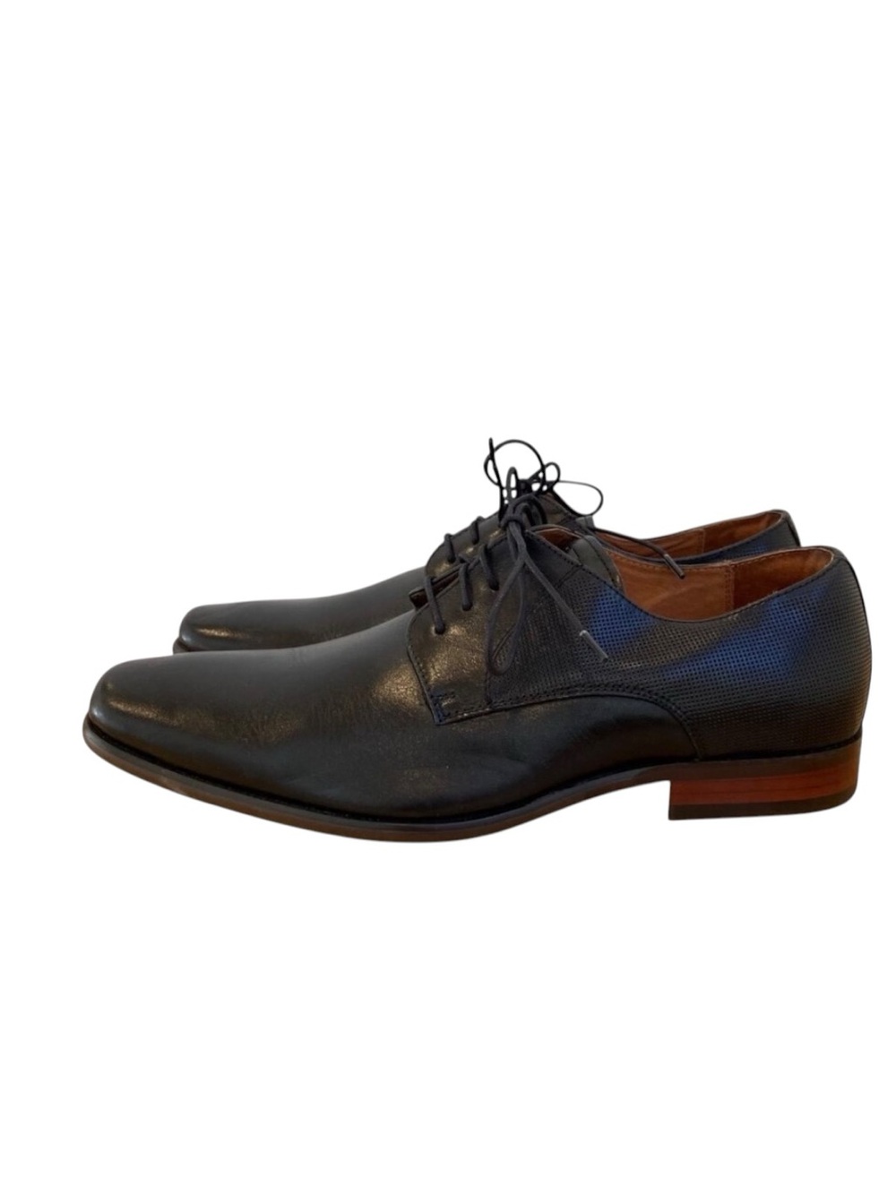 Florsheim Mens Black Leather Oxford Dress Shoe Size 7.5 Lace-Up Formal plain toe